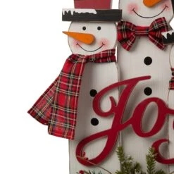 Glitzhome® 18" Wooden Snowman Family Décor Accent -Northlight Sale Store D254182S 7