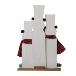 Glitzhome® 18" Wooden Snowman Family Décor Accent -Northlight Sale Store D254182S 8
