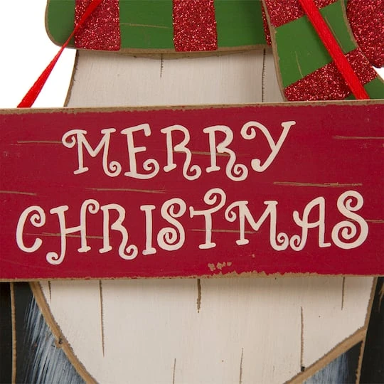 Glitzhome® 16" Wooden Dog Christmas Décor Accent 6 Glitzhome® 16" Wooden Dog Christmas Décor Accent - Image 6