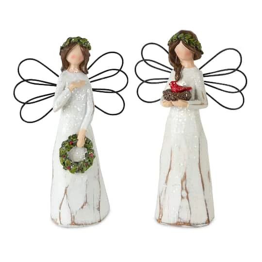 Melrose 7" Christmas Angel Figurine Set 1 Melrose 7" Christmas Angel Figurine Set