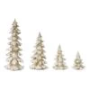 Melrose White & Gold Tree Set, 6.5", 9", 13.25" & 18"