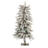Melrose 3ft. Unlit Flocked Alpine Artificial Christmas Tree