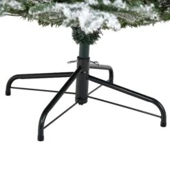 8ft. Pre-Lit Flocked North Carolina Fir Artificial Christmas Tree With Warm White LED Lights -Northlight Sale Store D255801S 4