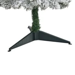 3ft. Pre-Lit Flocked Pencil Artificial Christmas Tree With Clear Lights -Northlight Sale Store D255804S 4