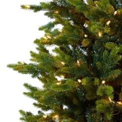 7ft. Pre-Lit North Carolina Fir Artificial Christmas Tree With Clear Lights -Northlight Sale Store D255809S 3