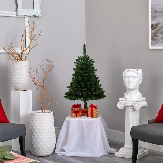 3ft. Pre-Lit Northern Rocky Spruce Artificial Christmas Tree, Clear LED Lights 6 3ft. Pre-Lit Northern Rocky Spruce Artificial Christmas Tree, Clear LED Lights - Image 6