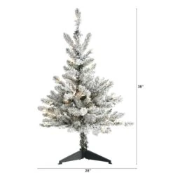 3ft. Pre-Lit West Virginia Spruce Artificial Christmas Tree, Clear LED Lights -Northlight Sale Store D255817S 2
