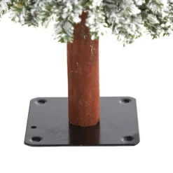 3ft. Pre-Lit Flocked Grand Alpine Artificial Christmas Tree, Clear LED Lights -Northlight Sale Store D255829S 4