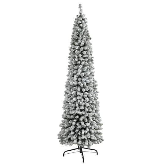 7ft. Unlit Flocked Artificial Christmas Tree 2 7ft. Unlit Flocked Artificial Christmas Tree - Image 2