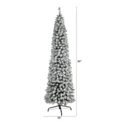 7ft. Unlit Flocked Artificial Christmas Tree 9 7ft. Unlit Flocked Artificial Christmas Tree -Northlight Sale Store D255835S 2