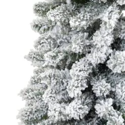 7ft. Unlit Flocked Artificial Christmas Tree 10 7ft. Unlit Flocked Artificial Christmas Tree -Northlight Sale Store D255835S 3