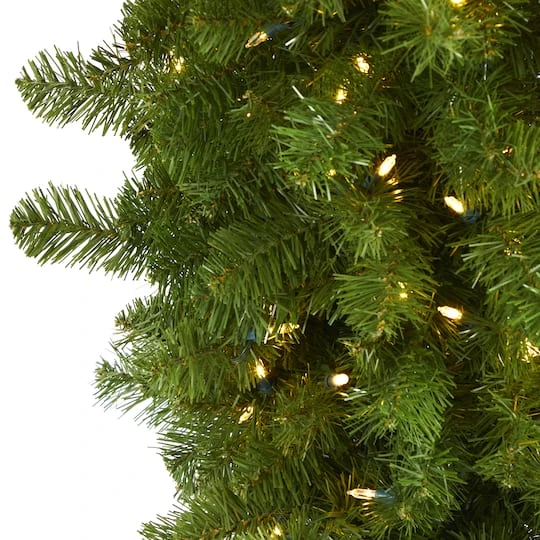 8ft. Pre-Lit Sun Valley Spruce Upside Down Artificial Christmas Tree, Warm White LED Lights 4 8ft. Pre-Lit Sun Valley Spruce Upside Down Artificial Christmas Tree, Warm White LED Lights - Image 4