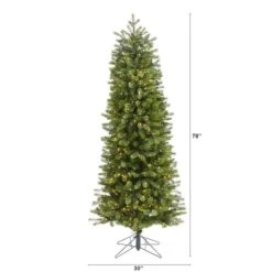 6.5ft. Pre-Lit Colorado Mountain Spruce Artificial Christmas Tree, Warm White LED Lights -Northlight Sale Store D255849S 2