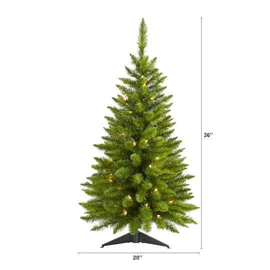 3ft. Pre-Lit Providence Pine Artificial Christmas Tree, Warm White LED Lights 11 3ft. Pre-Lit Providence Pine Artificial Christmas Tree, Warm White LED Lights - Image 11