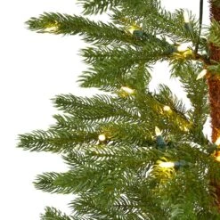 6.5ft. Pre-Lit Fairbanks Fir Artificial Christmas Tree, Clear LED Lights -Northlight Sale Store D255877S 3