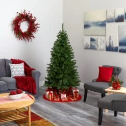 6ft. Pre-Lit Springfield Artificial Christmas Tree, Clear LED Lights -Northlight Sale Store D255886S 7