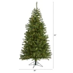 6ft. Pre-Lit Springfield Artificial Christmas Tree, Clear LED Lights -Northlight Sale Store D255886S 8
