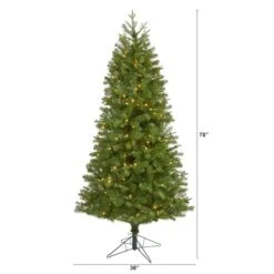 6.5ft. Pre-Lit Vancouver Spruce Artificial Christmas Tree, Warm White LED Lights -Northlight Sale Store D255891S 2