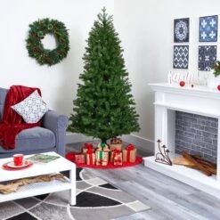 6.5ft. Pre-Lit Vancouver Spruce Artificial Christmas Tree, Warm White LED Lights -Northlight Sale Store D255891S 9