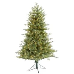 5ft. Pre-Lit New Hampshire Spruce Artificial Christmas Tree, Warm White LED Lights
