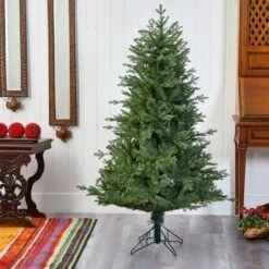 5ft. Pre-Lit New Hampshire Spruce Artificial Christmas Tree, Warm White LED Lights -Northlight Sale Store D255892S 7