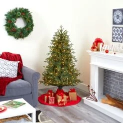 5ft. Pre-Lit New Hampshire Spruce Artificial Christmas Tree, Warm White LED Lights -Northlight Sale Store D255892S 8