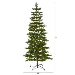 6.5ft. Pre-Lit Big Sky Spruce Artificial Christmas Tree With Clear Warm Multifunction LED Lights -Northlight Sale Store D255916S 2