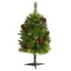 3ft. Pre-Lit Montana Mixed Pine, Pinecones & Berries Artificial Christmas Tree With Clear LED Lights