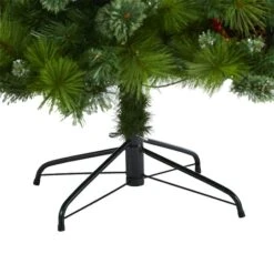 7ft. Pre-Lit Montana Mixed Pine, Pinecones & Berries Artificial Christmas Tree With Clear LED Lights -Northlight Sale Store D255944S 4