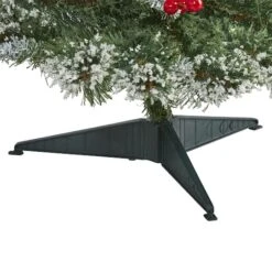 3ft. Pre-Lit Frosted Swiss Pine & Berries Artificial Christmas Tree With Clear LED Lights -Northlight Sale Store D255945S 4