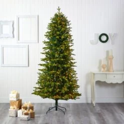 7.5ft. Pre-Lit Belgium Fir Artificial Christmas Tree, Clear LED Lights -Northlight Sale Store D255963S 5