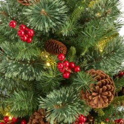 3ft. Pre-Lit Norway Mixed Pine Artificial Christmas Tree, Clear LED Lights -Northlight Sale Store D255987S 3