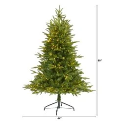 5ft. Pre-Lit Colorado Mountain Fir Artificial Christmas Tree, Clear LED Lights -Northlight Sale Store D255999S 2