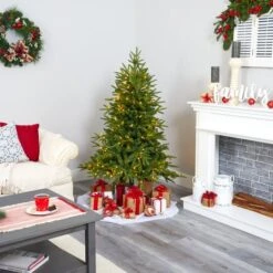 5ft. Pre-Lit Colorado Mountain Fir Artificial Christmas Tree, Clear LED Lights -Northlight Sale Store D255999S 6