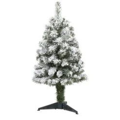 3ft. Unlit Flocked West Virginia Fir Artificial Christmas Tree