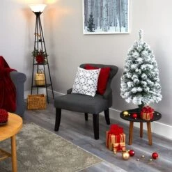 3ft. Unlit Flocked West Virginia Fir Artificial Christmas Tree -Northlight Sale Store D256009S 6