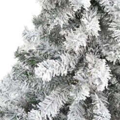 4ft. Unlit Flocked Rock Springs Spruce Artificial Christmas Tree -Northlight Sale Store D256021S 3