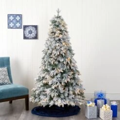 6ft. Pre-Light Vermont Mixed Pine Artificial Christmas Tree, Clear LED Lights -Northlight Sale Store D256046S 7