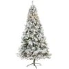 8ft. Pre-Lit White River Mountain Pine Artificial Christmas Tree, Clear LED Lights
