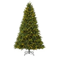 7ft. Pre-Lit Sun Valley Fir Artificial Christmas Tree With LED Lights