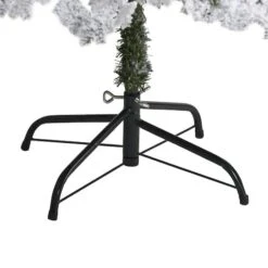 6ft. Pre-Lit Flocked Montana Down Swept Spruce Artificial Christmas Tree With Clear LED Lights -Northlight Sale Store D256064S 4