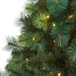 6ft. Pre-Lit Mixed Green Scotch Pine Artificial Christmas Tree With LED Lights -Northlight Sale Store D256069S 4