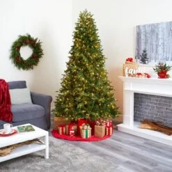 7.5ft. Pre-Lit Washington Fir Artificial Christmas Tree With Clear Lights -Northlight Sale Store D256088S 10
