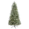 7.5ft. Pre-Lit Snowed Tipped Clermont Mixed Pine & Pinecones Artificial Christmas Tree With Clear LED Lights