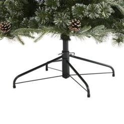 7.5ft. Pre-Lit Snowed Tipped Clermont Mixed Pine & Pinecones Artificial Christmas Tree With Clear LED Lights 16 7.5ft. Pre-Lit Snowed Tipped Clermont Mixed Pine & Pinecones Artificial Christmas Tree With Clear LED Lights -Northlight Sale Store D256094S 4