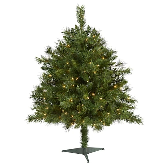 3ft. Pre-Lit Wyoming Mixed Pine Artificial Christmas Tree, Clear LED Lights 1 3ft. Pre-Lit Wyoming Mixed Pine Artificial Christmas Tree, Clear LED Lights