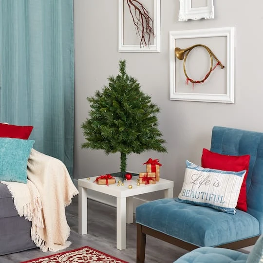 3ft. Pre-Lit Wyoming Mixed Pine Artificial Christmas Tree, Clear LED Lights 8 3ft. Pre-Lit Wyoming Mixed Pine Artificial Christmas Tree, Clear LED Lights - Image 8