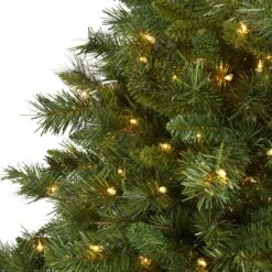 6ft. Pre-Lit Wyoming Mixed Pine Artificial Christmas Tree, Clear LED Lights -Northlight Sale Store D256134S 3