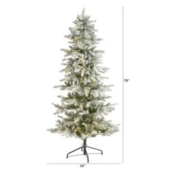6.5ft. Pre-Lit Nova Scotia Spruce Artificial Christmas Tree, Warm White LED Lights -Northlight Sale Store D256163S 2