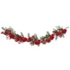 6ft. Red & Green Hydrangea Garland